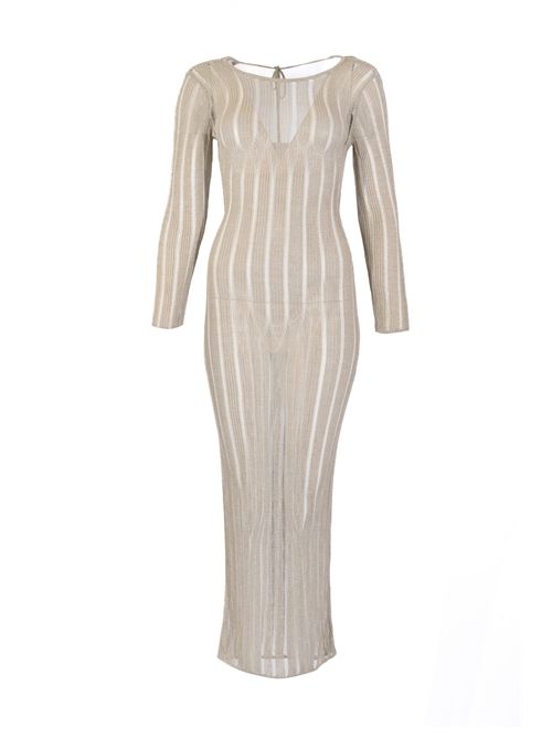 Abito lungo in maglia misto viscosa lurex Patrizia Pepe | 2A3031 K328W435